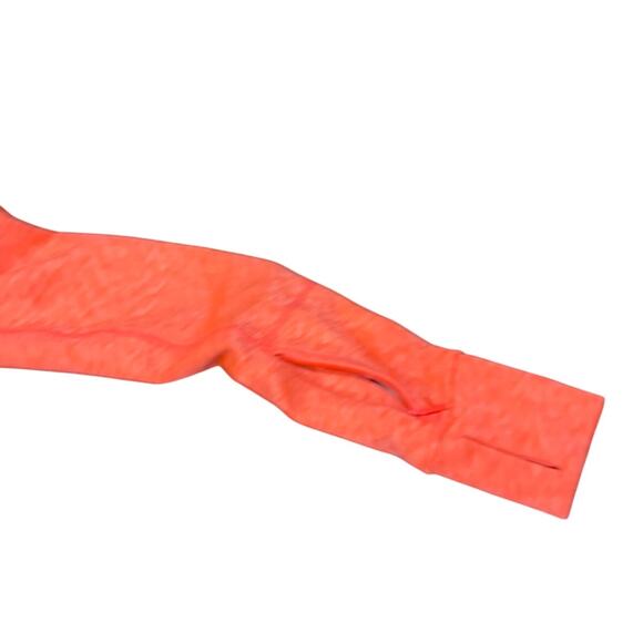 ATHLETA | Full-Zip Hooded Sweatshirt Neon Orange Small - Picture 6 of 8